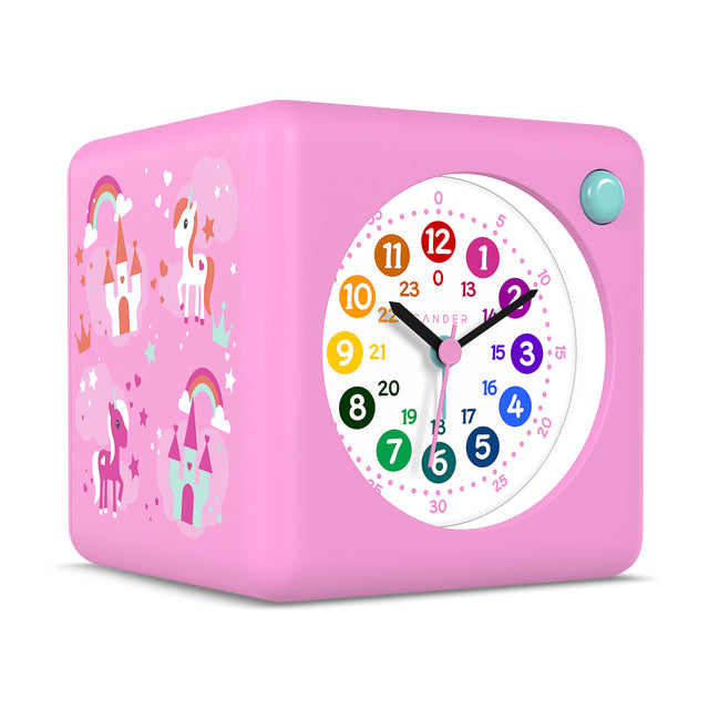MNU 1209 C Silent children's alarm clock with light and snooze