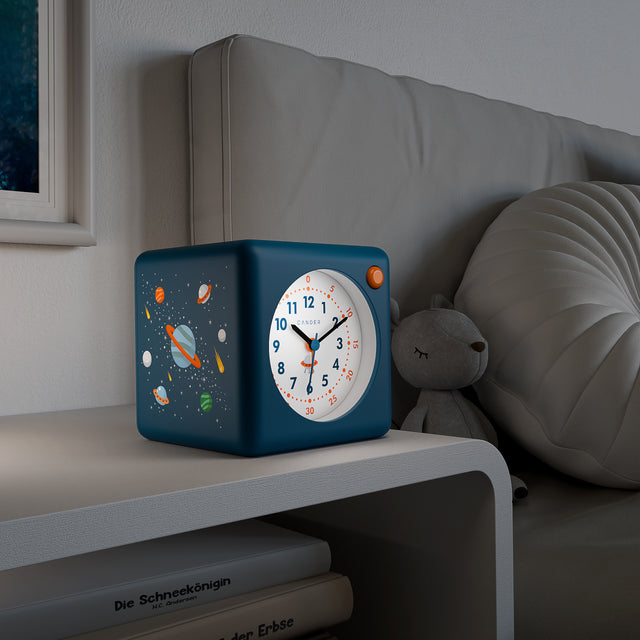 MNU 1310 R Lautloser Kinderwecker mit Licht und Snooze