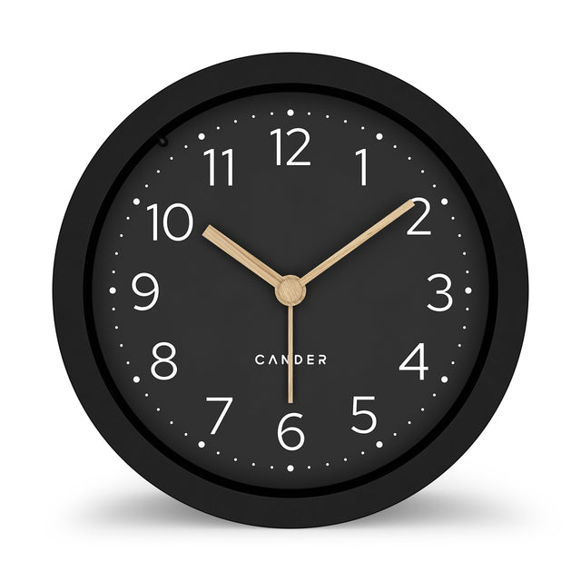 MNU 2512 K Silent MDF alarm clock 12 cm