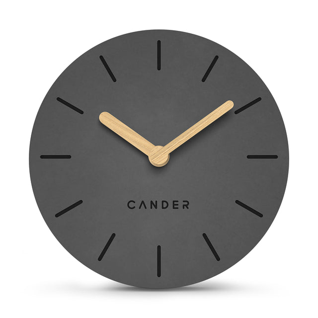 MNU 2615 G Lautlose MDF-Tischuhr 15 cm