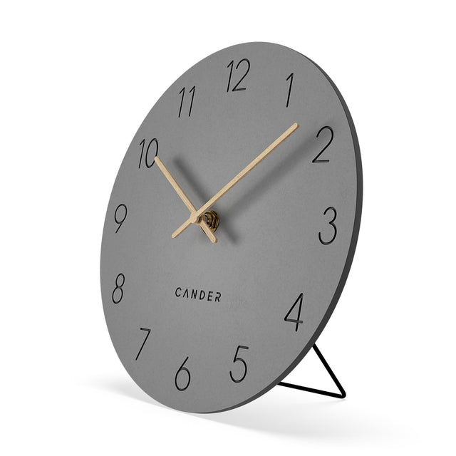MNU 2622 N Lautlose MDF-Wanduhr / Tischuhr 22 cm