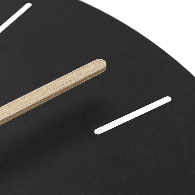 MNU 2625 B Lautlose MDF-Wanduhr 25 cm
