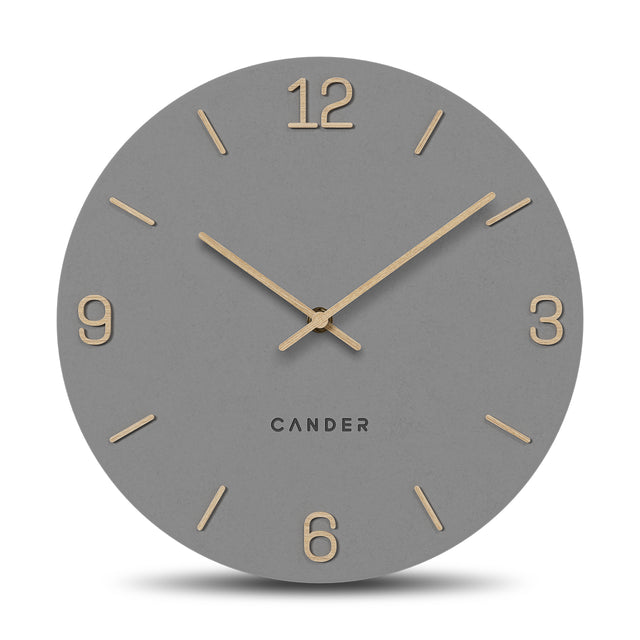 MNU 2625 H Lautlose MDF-Wanduhr 25 cm