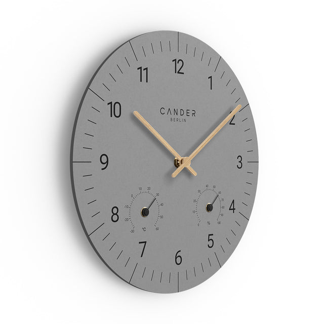 MNU 2630 X Lautlose MDF-Wanduhr 30 cm