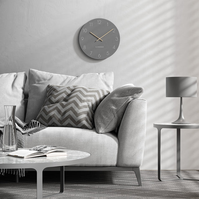 MNU 2640 C Lautlose MDF-Wanduhr 40 cm