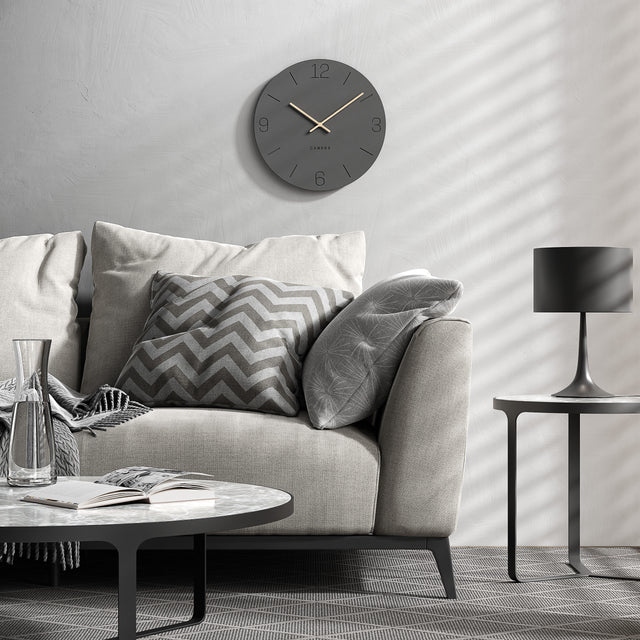 MNU 2640 D Lautlose MDF-Wanduhr 40 cm