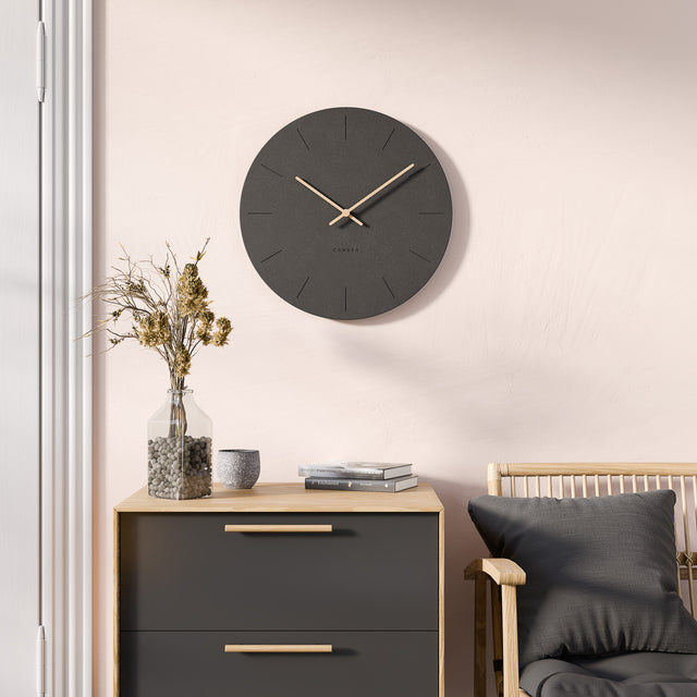 MNU 2650 S Lautlose MDF-Wanduhr 50 cm