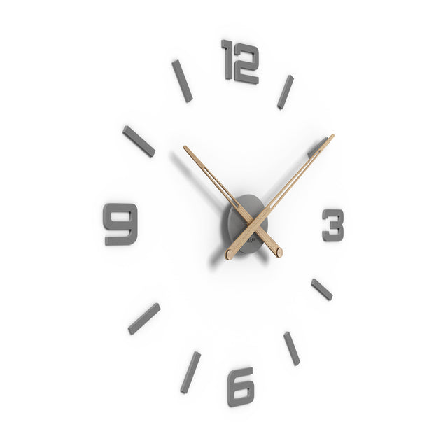 MNU 2660 A Lautlose MDF-Wanduhr 100 cm