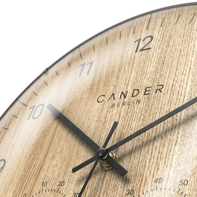 MNU 2730 X Lautlose Wanduhr 30 cm