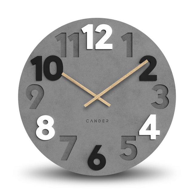 MNU 2840 N Lautlose MDF-Wanduhr 40 cm