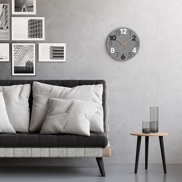 MNU 2840 N Lautlose MDF-Wanduhr 40 cm