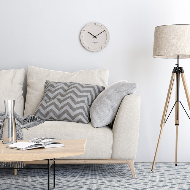 MNU 2930 B Lautlose MDF-Wanduhr 30 cm