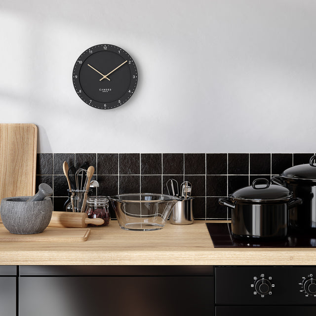 MNU 2930 S Lautlose MDF-Wanduhr 30 cm