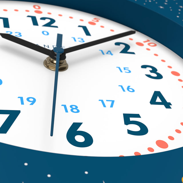 MNU 4125 A Lautlose Kinderwanduhr 25 cm