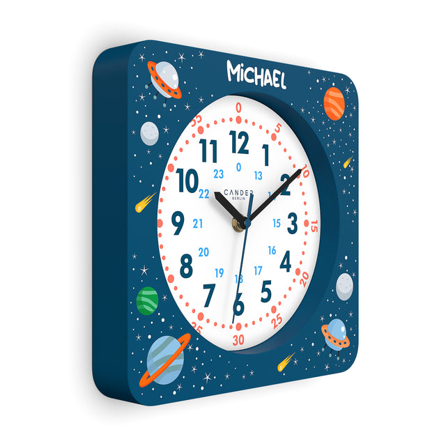 MNU 4125 A Lautlose Kinderwanduhr 25 cm