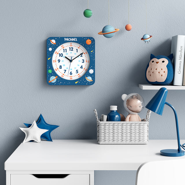 MNU 4125 A Lautlose Kinderwanduhr 25 cm