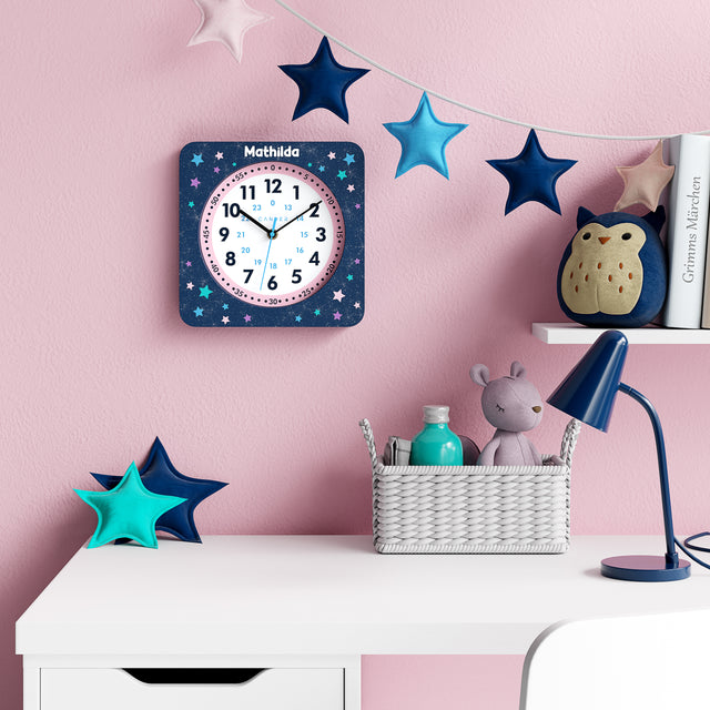 MNU 4125 Q Lautlose Kinderwanduhr 25 cm