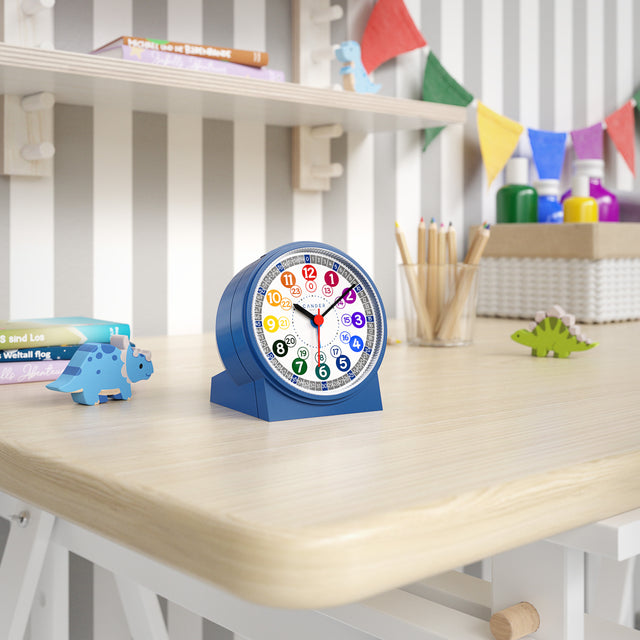 MNU 1009 J Silent children's alarm clock with light and snooze 10.8 cm