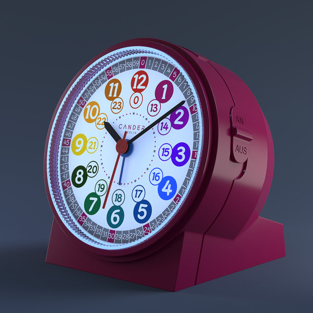 MNU 1009 M Silent children's alarm clock with light and snooze 10.8 cm