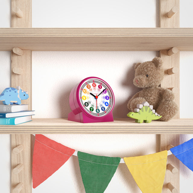 MNU 1009 M Silent children's alarm clock with light and snooze 10.8 cm