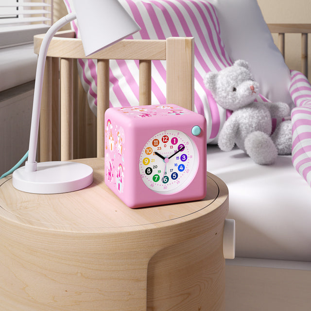 MNU 1209 C Silent children's alarm clock with light and snooze