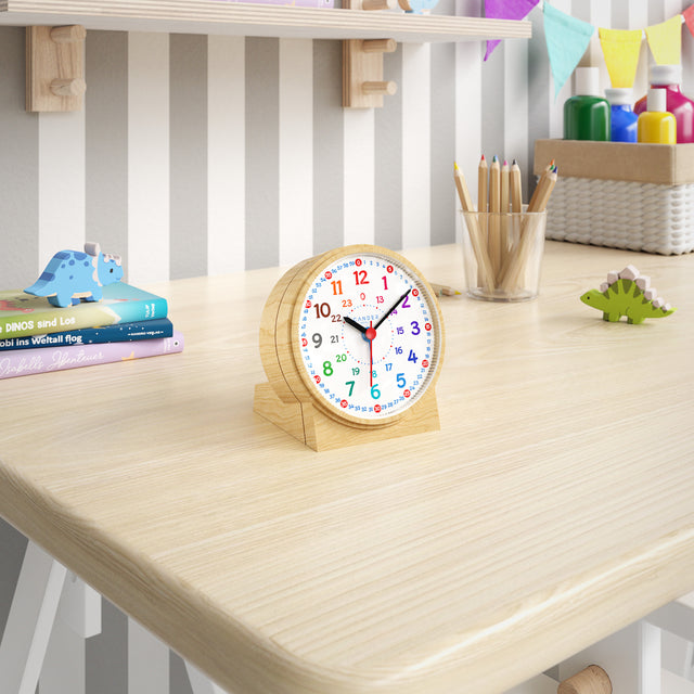 MNU 1109 S Silent children's alarm clock with light and snooze 10.8 cm