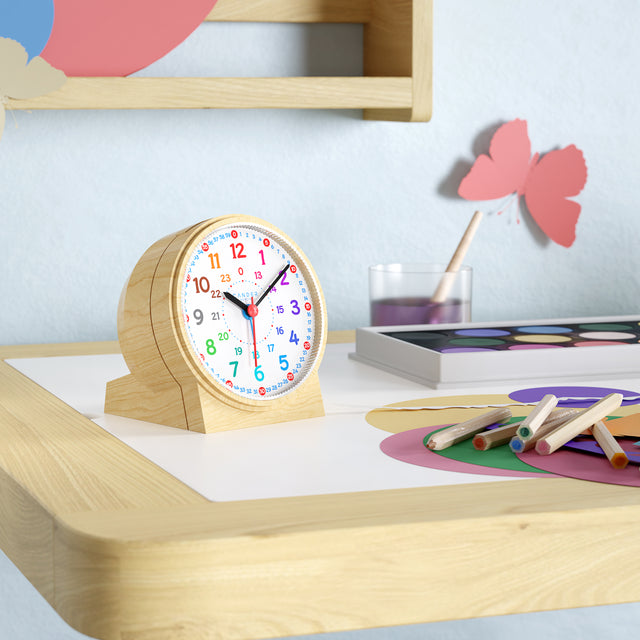 MNU 1109 S Silent children's alarm clock with light and snooze 10.8 cm