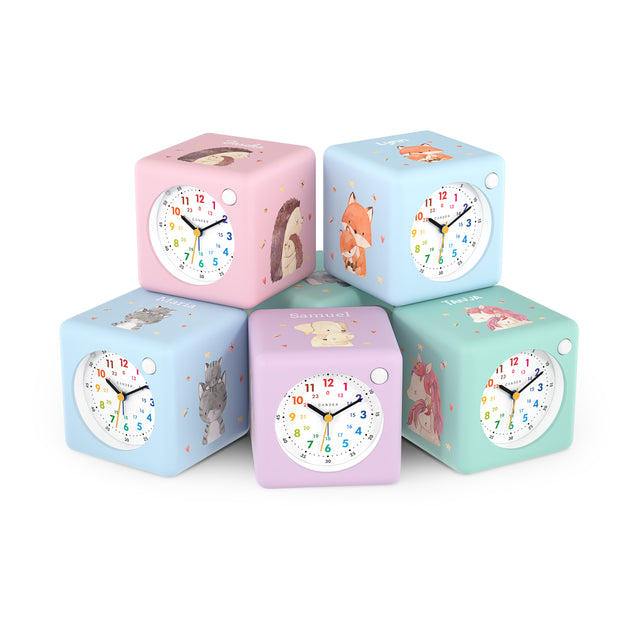 MNU 1310 OM Lautloser Kinderwecker mit Licht und Snooze