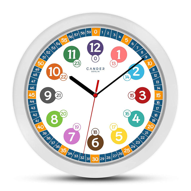 MNU 5130 Silent children's wall clock with light