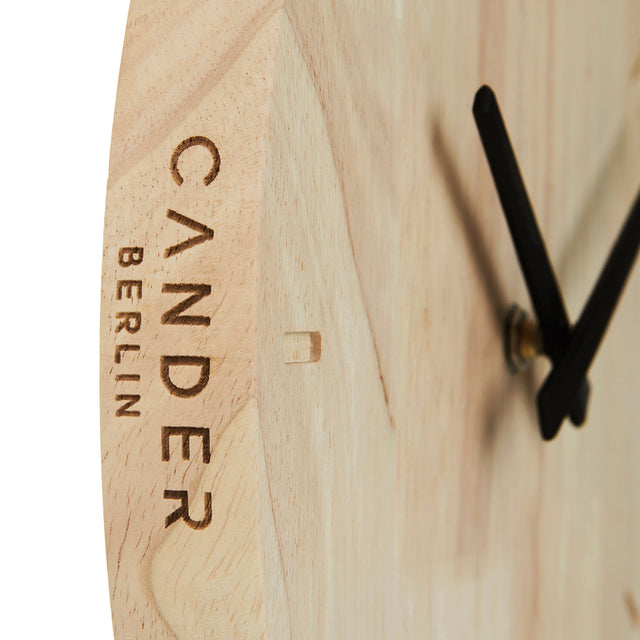 MNU 8230 Silent wooden wall clock 30.5 cm