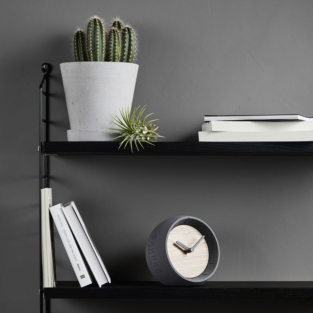 MNU 6712 Silent concrete table clock 12 cm