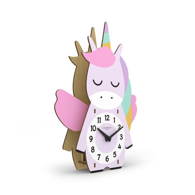 MNU 9130 Silent pendulum children's wall clock unicorn 35 cm