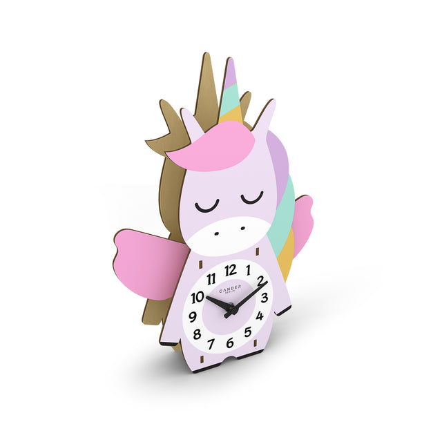 MNU 9130 Silent pendulum children's wall clock unicorn 35 cm