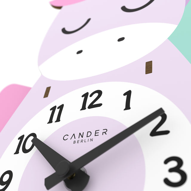 MNU 9130 Silent pendulum children's wall clock unicorn 35 cm
