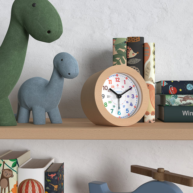 MNU 11210 Silent children's alarm clock with light and snooze 10 cm