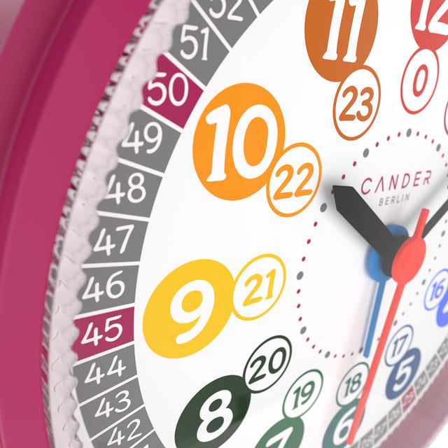 MNU 1009 M Silent children's alarm clock with light and snooze 10.8 cm