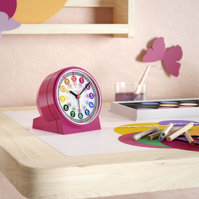 MNU 1009 M Silent children's alarm clock with light and snooze 10.8 cm