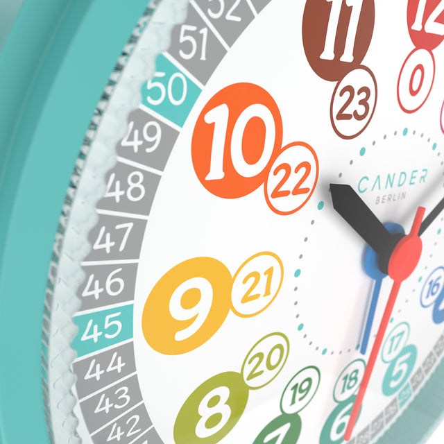 MNU 1009 T Silent children's alarm clock with light and snooze 10.8 cm