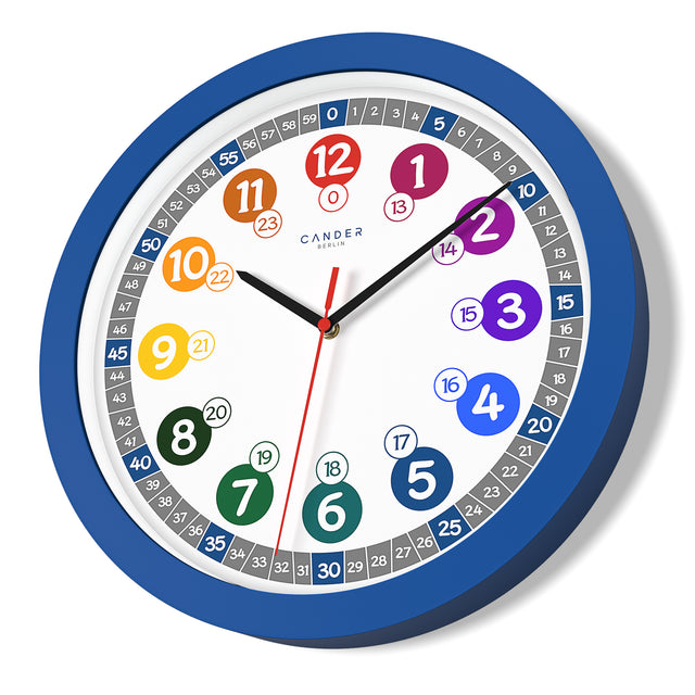 MNU 1030 J Lautlose Kinderwanduhr 30,5 cm