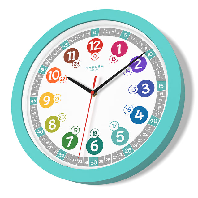 MNU 1030 T Lautlose Kinderwanduhr 30,5 cm