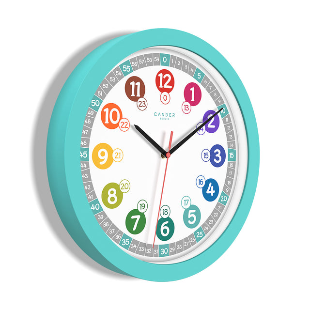 MNU 1030 T Lautlose Kinderwanduhr 30,5 cm