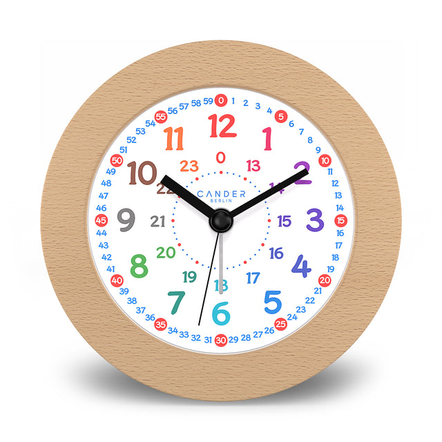 MNU 11210 Silent children's alarm clock with light and snooze 10 cm