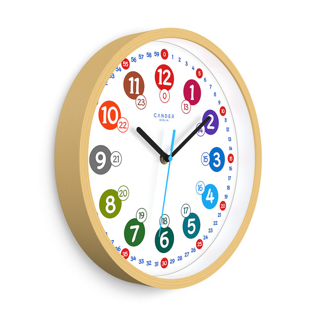 MNU 2330 S Lautlose Kinderwanduhr 30,5 cm