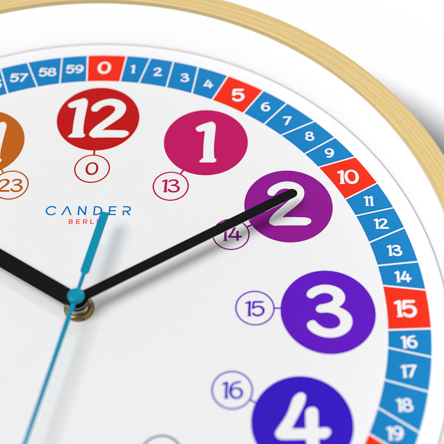 MNU 2430 S Silent children's wall clock 30.5 cm