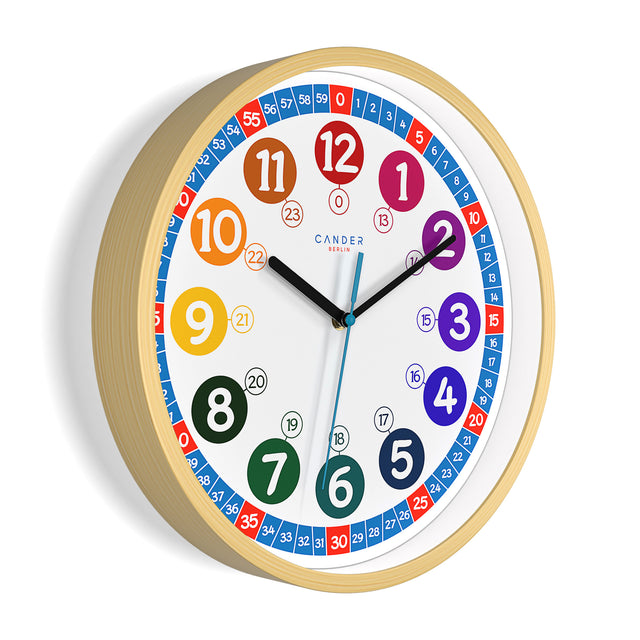 MNU 2430 S Silent children's wall clock 30.5 cm