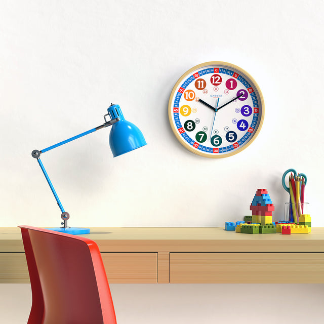 MNU 2430 S Silent children's wall clock 30.5 cm
