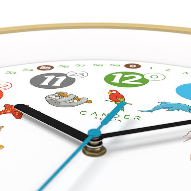 MNU 2430 T Lautlose Kinderwanduhr 30,5 cm