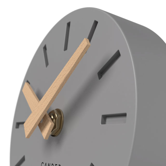 MNU 2515 G Lautlose MDF-Tischuhr 15 cm