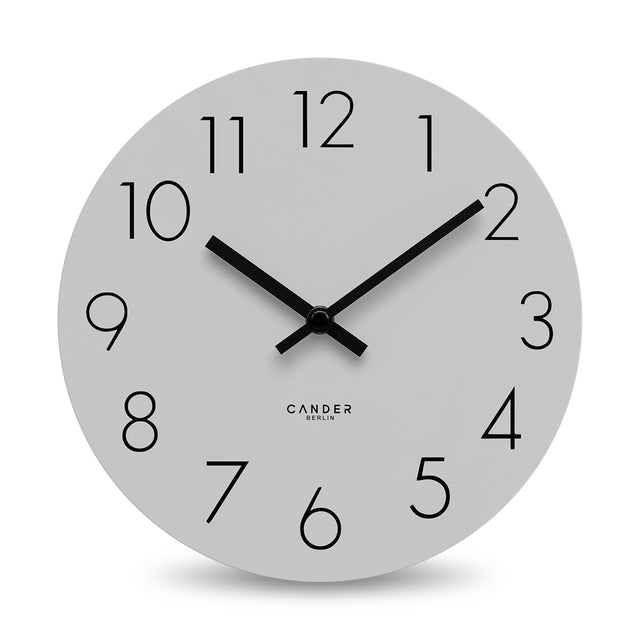 MNU 2525 R Silent MDF wall clock 25 cm