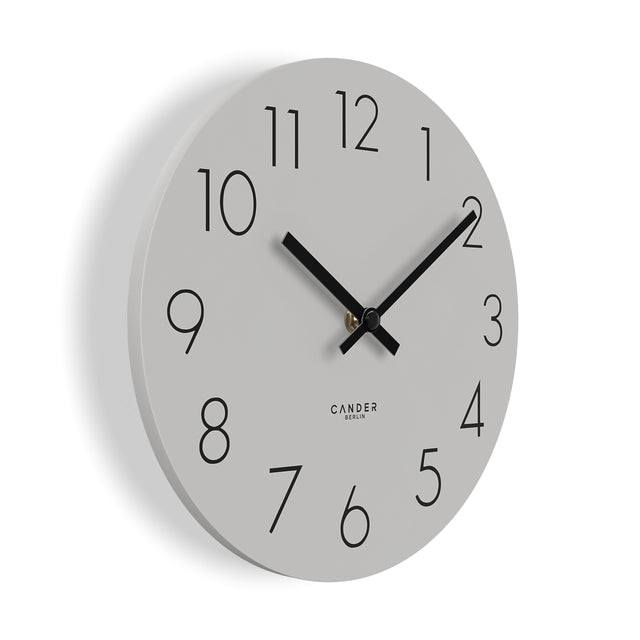 MNU 2525 R Lautlose MDF-Wanduhr 25 cm